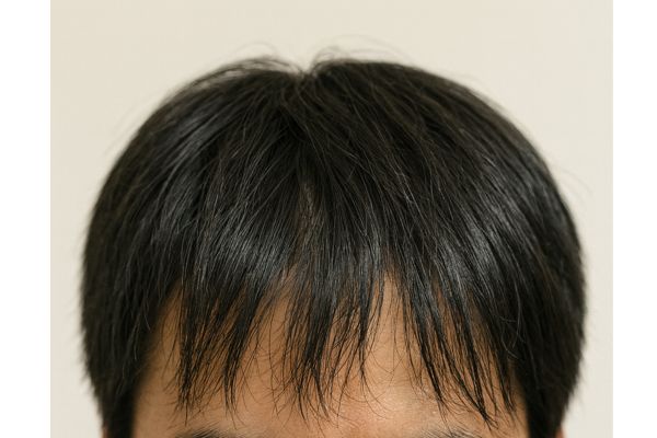 朝の髪の毛がベタッとしたイメージ