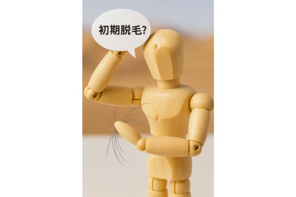 初期脱毛について気にする様子