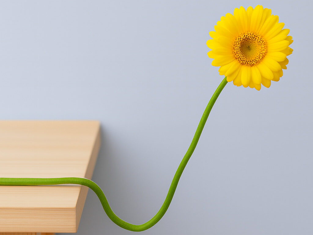 一度落ち込んで再度立ち上がり初期脱毛後の成長を連想させるイメージ絵